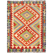 Handmade Vegetable Kilim 3' 0" x 4' 0" - No. AL42580