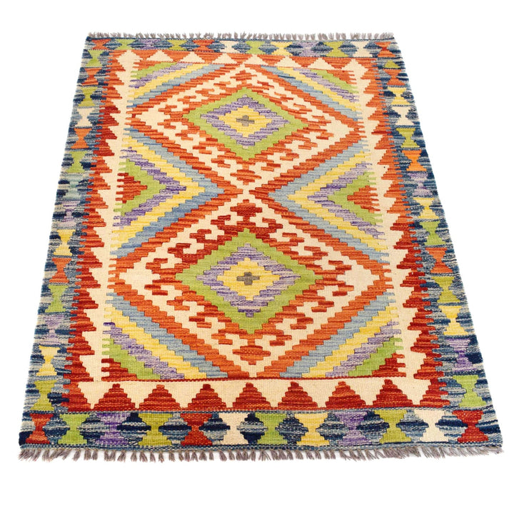 Handmade Vegetable Kilim 3' 0" x 4' 0" - No. AL42580