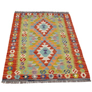Hand Knotted Flatweave Kilim 2' 9" x 4' 0" - No. AL12010