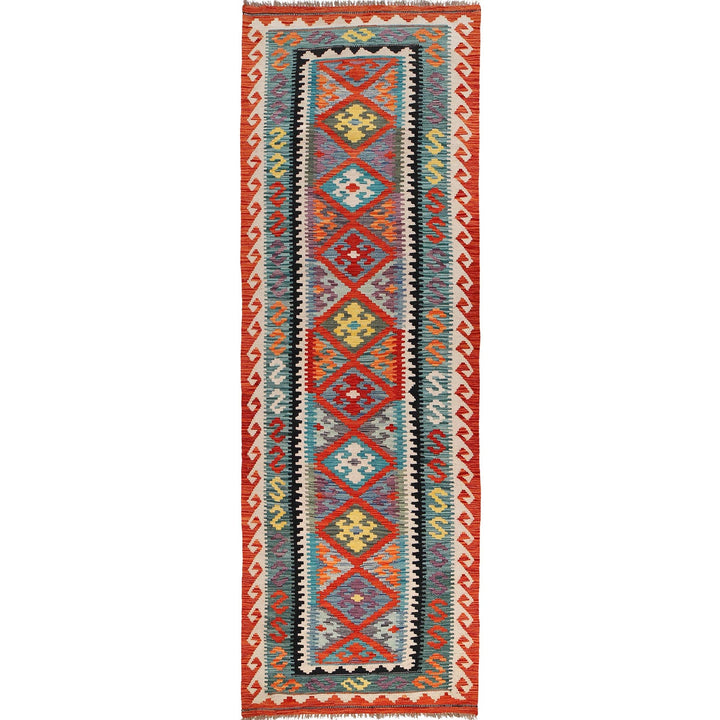 Hand Knotted Flatweave Kilim Runner 2' 11" x 9' 10" - No. AL93469