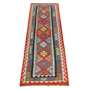 Hand Knotted Flatweave Kilim Runner 2' 11" x 9' 10" - No. AL93469