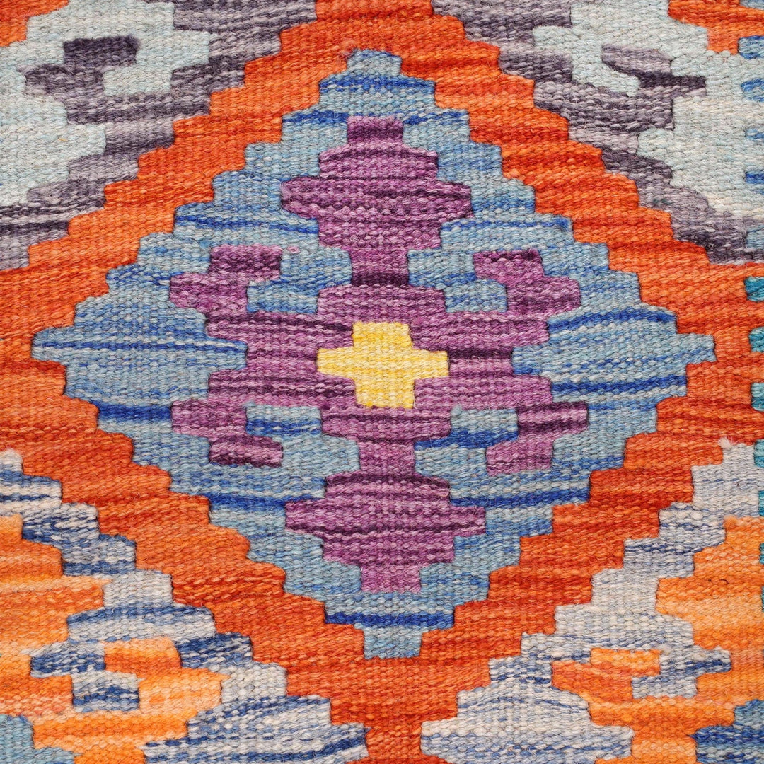 Hand Knotted Flatweave Kilim Runner 2' 11" x 9' 10" - No. AL93469