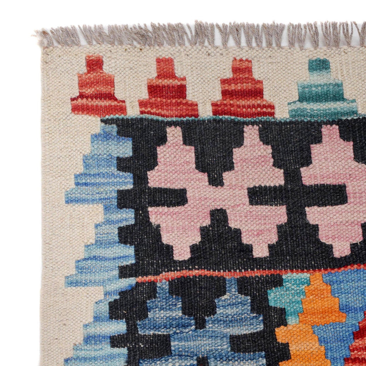 Handmade Afghan Vegetable Kilim Runner 2' 5" x 9' 10" - No. AL45094