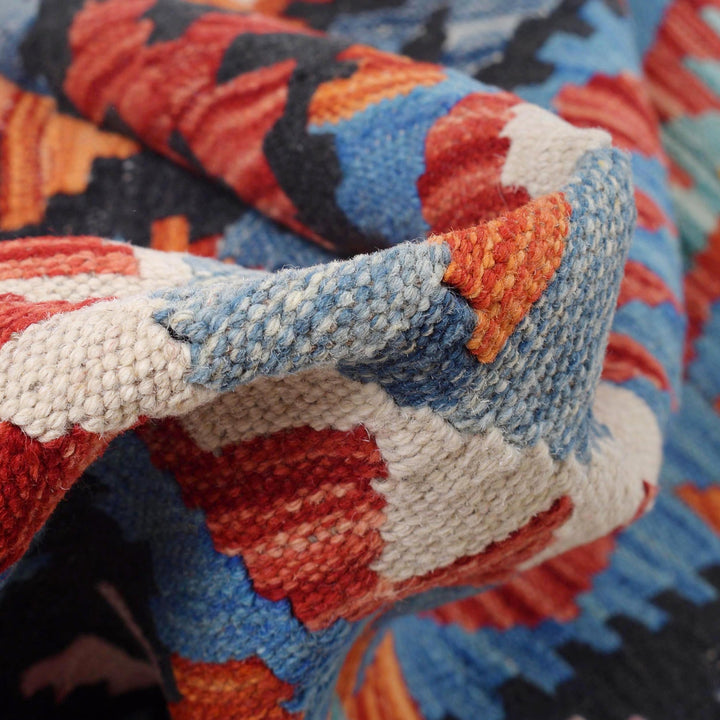 Handmade Afghan Vegetable Kilim Runner 2' 5" x 9' 10" - No. AL45094