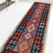 Handmade Afghan Vegetable Kilim Runner 2' 5" x 9' 10" - No. AL45094