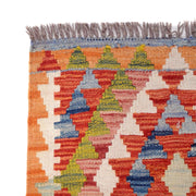 Handmade Turkish Design Wool Kilim Runner 2' 7" x 6' 6" - No. AL52348