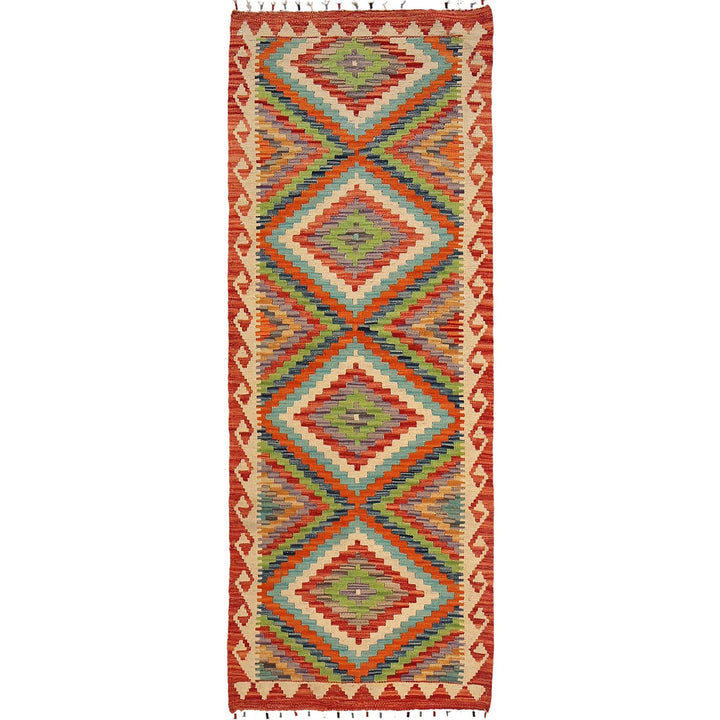 Handmade Vegetable Kilim Runner 2' 3" x 6' 4" - No. AL90090