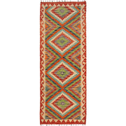 Handmade Vegetable Kilim Runner 2' 3" x 6' 4" - No. AL90090