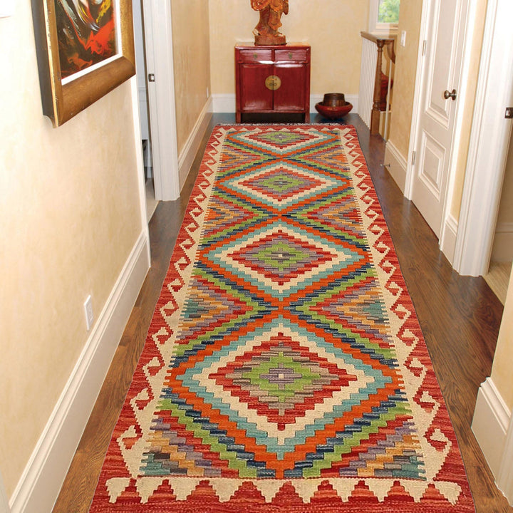 Handmade Vegetable Kilim Runner 2' 3" x 6' 4" - No. AL90090