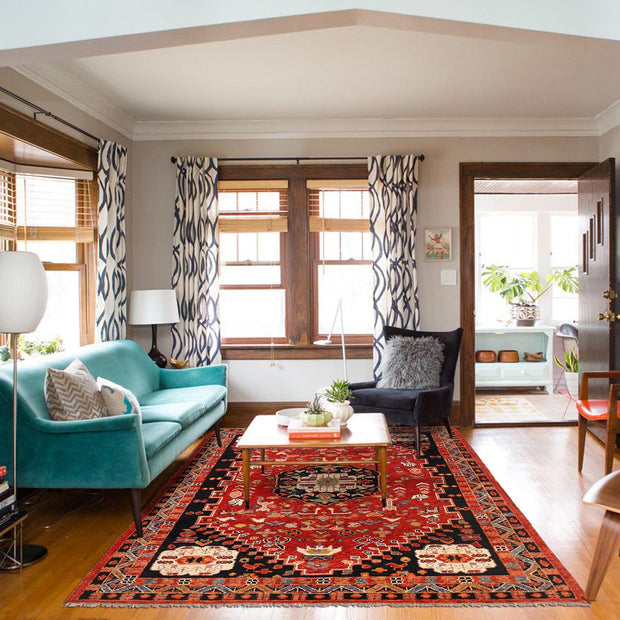 Handmade Sherazi Area Rug 5' 8" x 8' 0" - No. AL85040