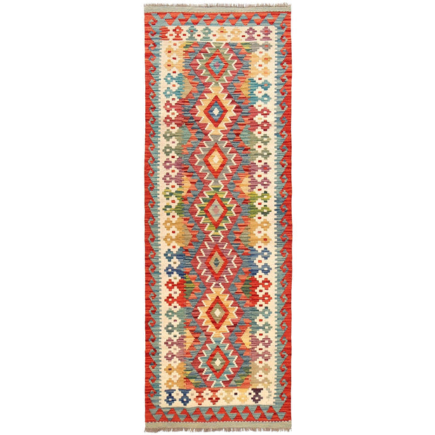 Hand Knotted Flatweave Kilim Runner 2' 8" x 7' 11" - No. AL69234