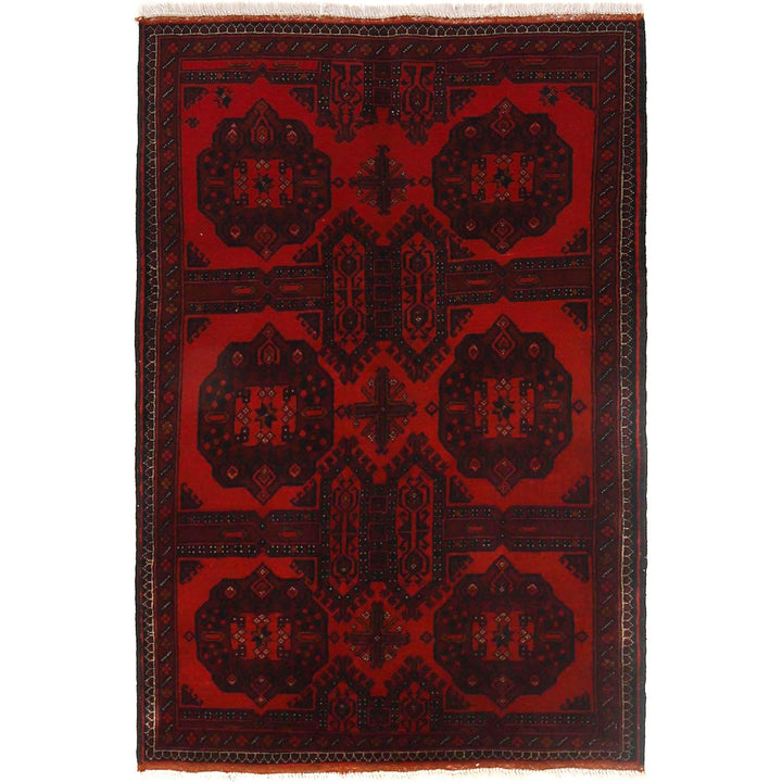 Red Color Khal Mohammadi Rug 3' 5" x 5' 1" - No. AL25600