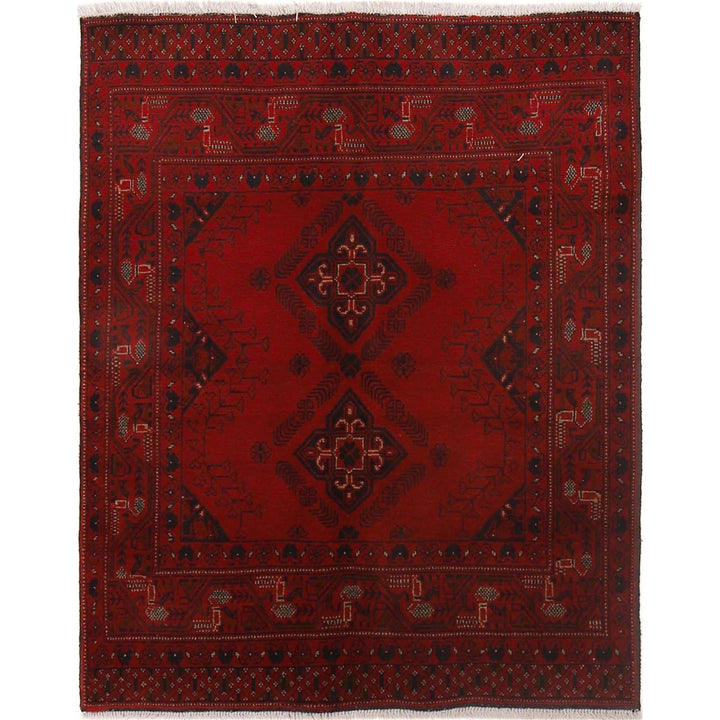 Hand knotted Khal Mohammadi Carpet 3' 7" x 4' 6" - No. AL70473