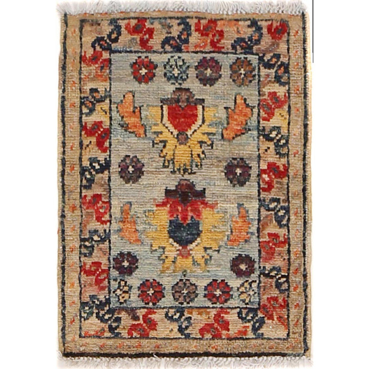 Handmade Floor Mat 1' 3" x 1' 9" - No. AL56497