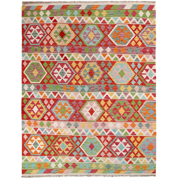 Hand Knotted Flatweave Kilim 6' 0" x 8' 4" - No. AL83722