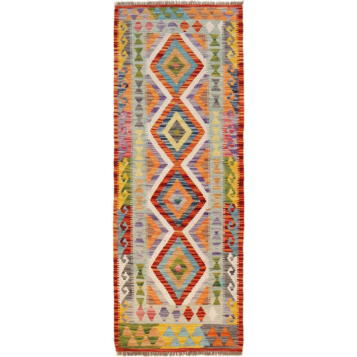 Hand Woven Wool Kelim Runner 2' 2" x 6' 2" - No. AL61850