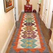 Handmade Vegetable Kilim Runner 1' 10" x 6' 5" - No. AL31683
