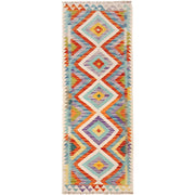 Handmade Turkish Design Wool Kilim Runner 2' 2" x 6' 3" - No. AL80481