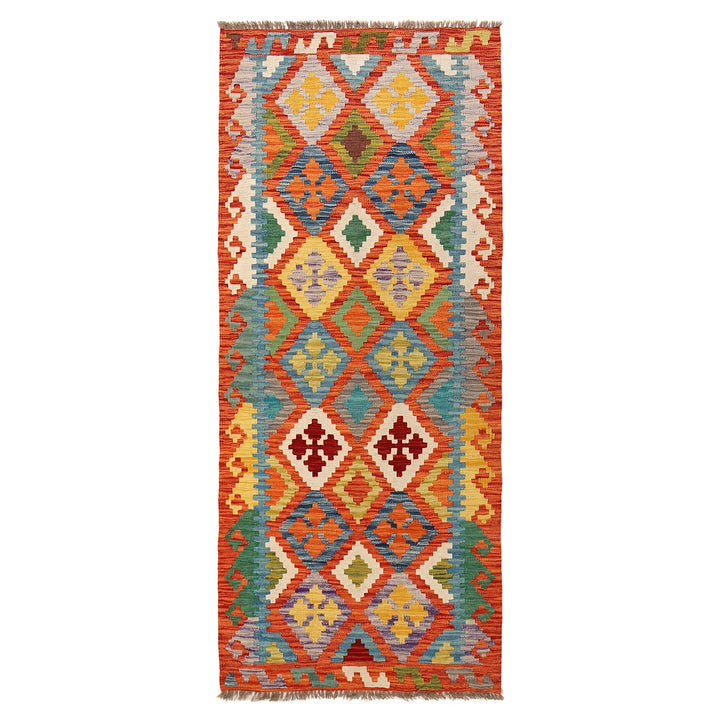 Hand Knotted Flatweave Kilim Runner 2' 8" x 6' 4" - No. AL49349