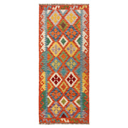 Hand Knotted Flatweave Kilim Runner 2' 8" x 6' 4" - No. AL49349