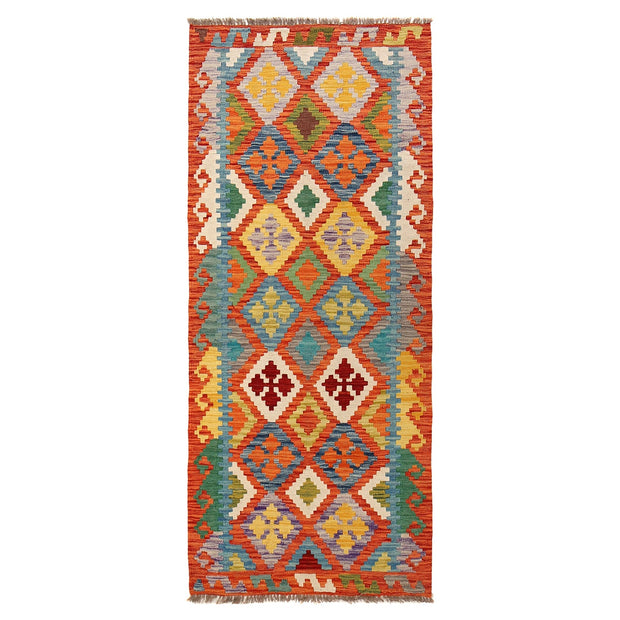 Hand Knotted Flatweave Kilim Runner 2' 8" x 6' 4" - No. AL49349