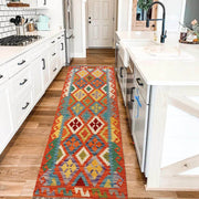 Hand Knotted Flatweave Kilim Runner 2' 8" x 6' 4" - No. AL49349
