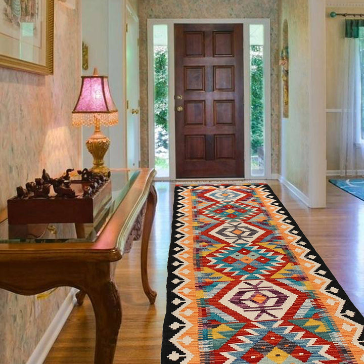 Short Chobi Kilim Runner 2' 0" x 6' 6" - No. AL47057