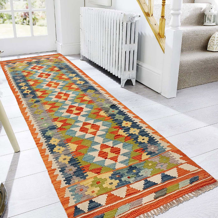 Short Chobi Kilim Runner 2' 2" x 6' 3" - No. AL75458