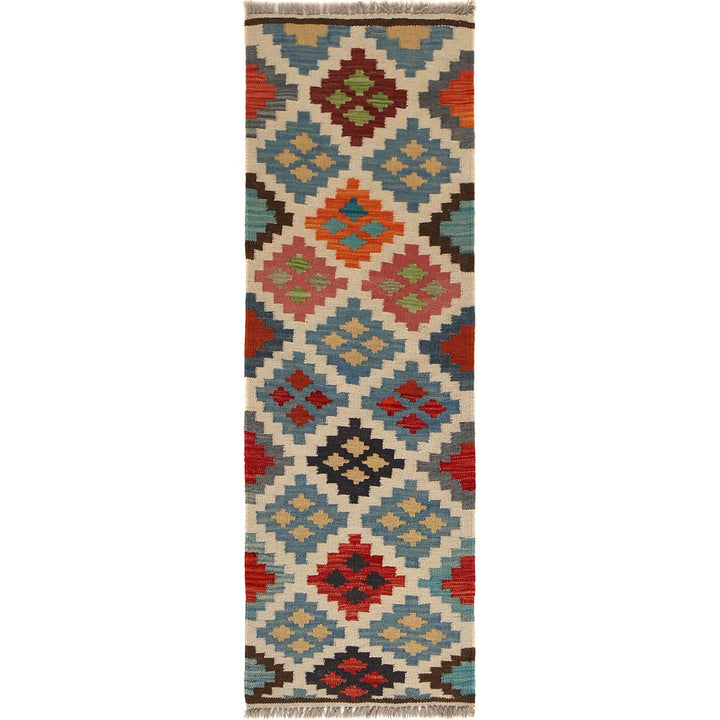 Hand Knotted Flatweave Kilim Runner 1' 7" x 4' 11" - No. AL56573