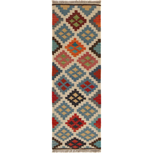 Hand Knotted Flatweave Kilim Runner 1' 7" x 4' 11" - No. AL56573