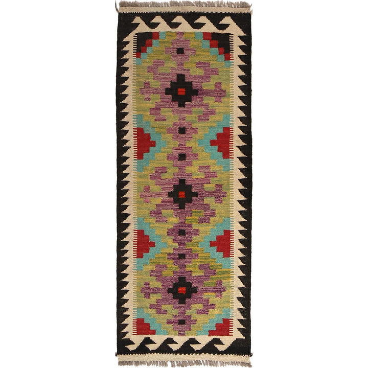 Hand Made Afghan Kilim Runner 1' 9" x 4' 11" - No. AL25181