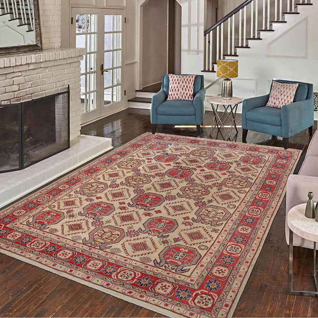 Hand knotted Kazak Carpet 8' 9" x 12' 0" - No. AL12415