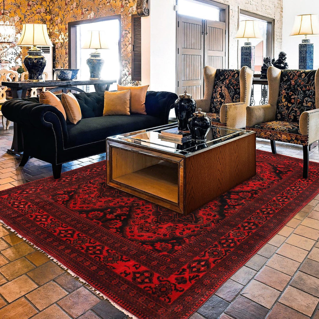 Afghan Khal Mohammadi Rug 6' 10" x 9' 2" - No. AL75178