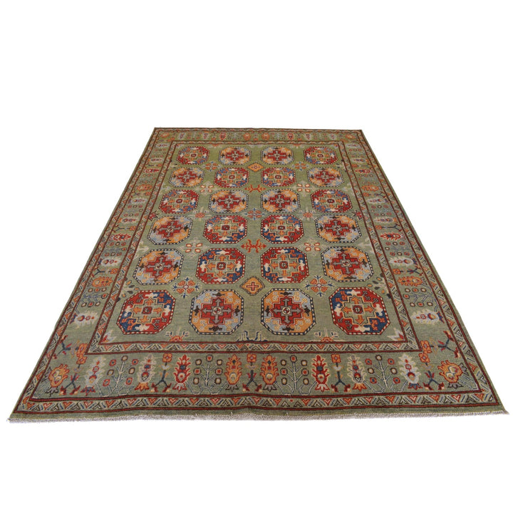 Hand Knotted Kazak Oriental Rug 6' 0" x 8' 8" - No. AL78319