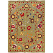 Hand Made Embroidery Kilim 4' 11" x 6' 8" - No. AL81769