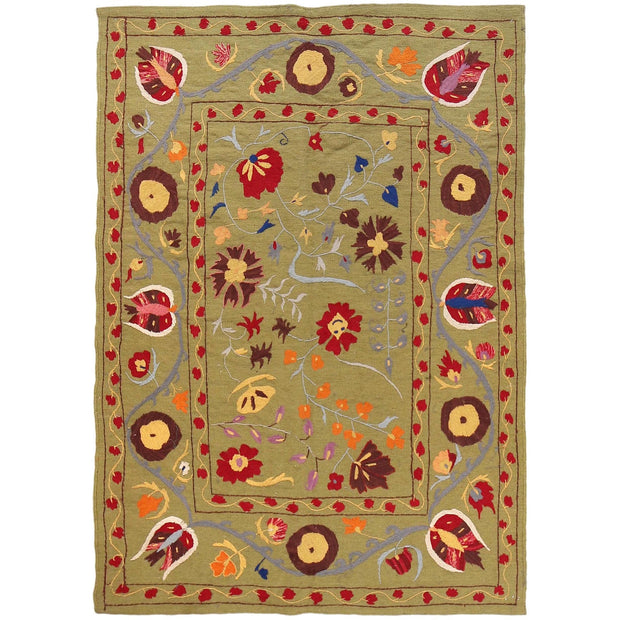 Hand Made Embroidery Kilim 4' 11" x 6' 8" - No. AL81769