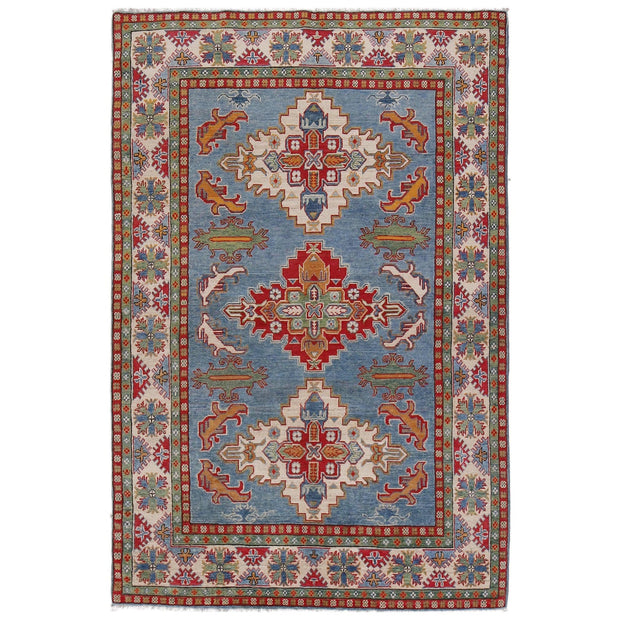 Hand Knotted Kazak Oriental Rug 5' 4" x 7' 10" - No. AL12508