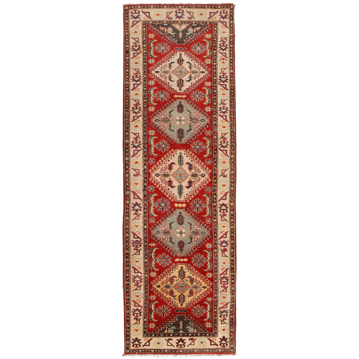 Hand knotted Kazak Runner Carpet 2' 10" x 9' 3" - No. AL90976