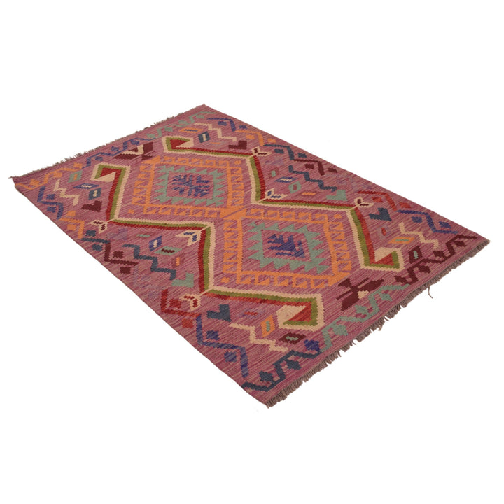 Handmade Turkish Design Wool Kilim 3' 5" x 5' 0" - No. AL16099