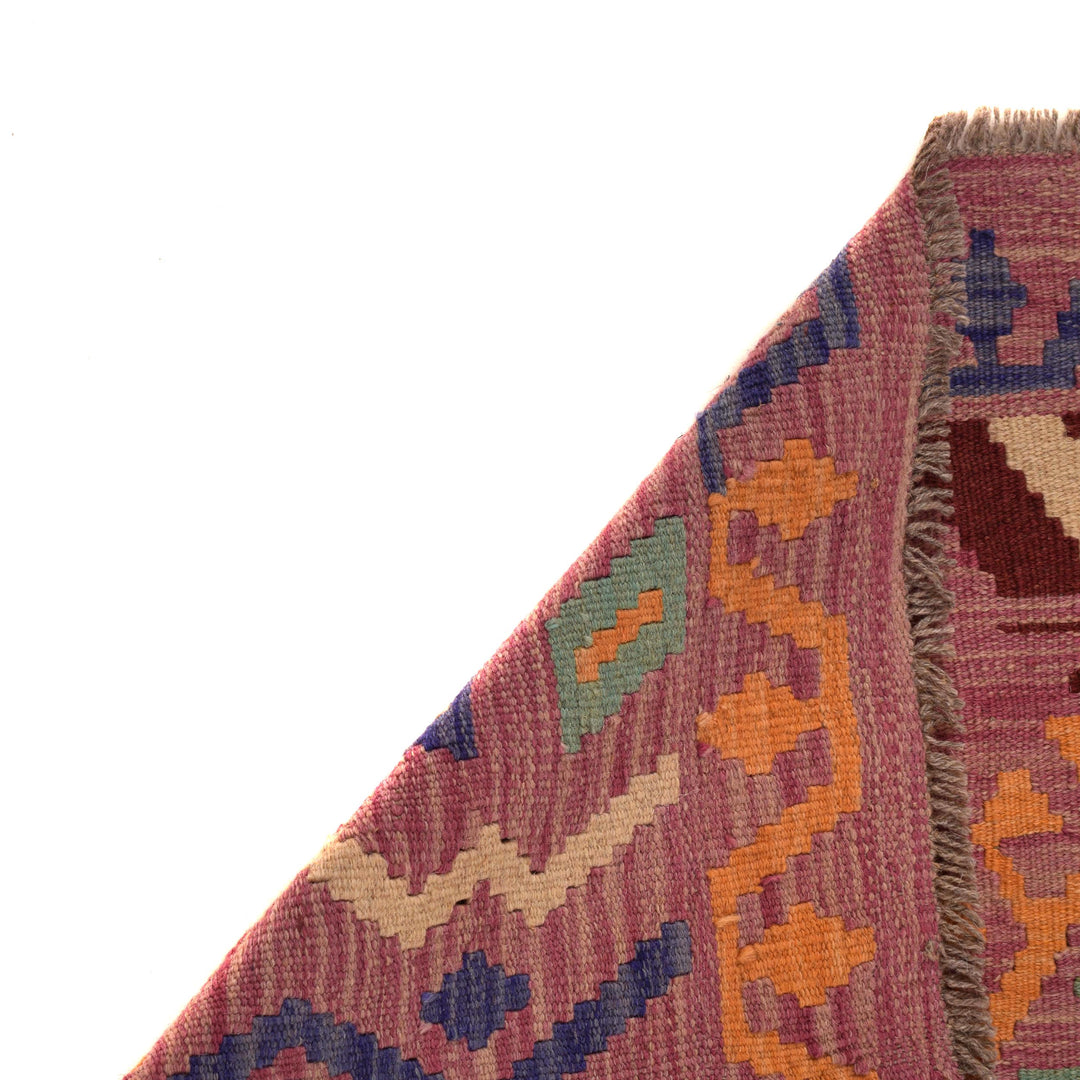 Handmade Turkish Design Wool Kilim 3' 5" x 5' 0" - No. AL16099