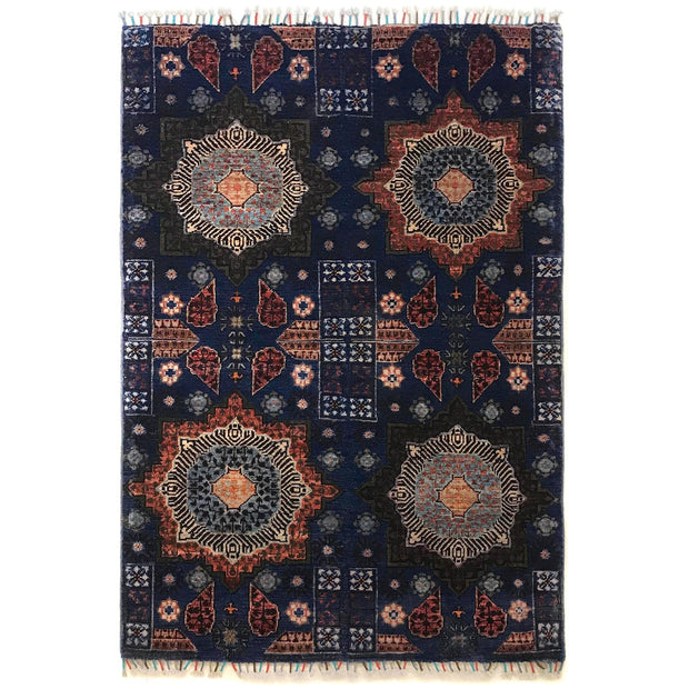 Purple Color Mamluk Carpet 3' 6" x 4' 11" - No. AL39584