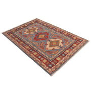 Handmade Kazak Area Rug 3' 11" x 5' 7" - No. AL36163