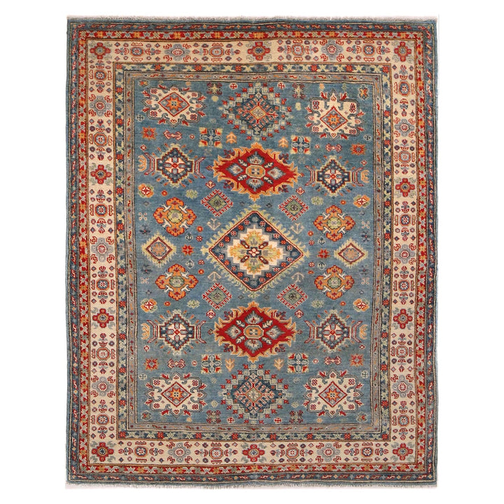 Hand knotted Kazak Carpet 4' 10" x 6' 2" - No. AL16388