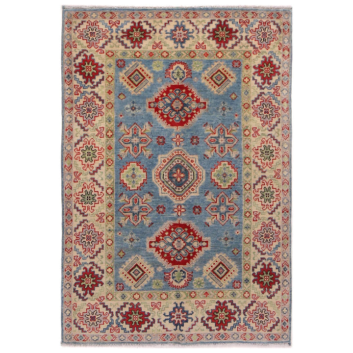 Hand Knotted Kazak Oriental Rug 3' 4" x 5' 0" - No. AL62440