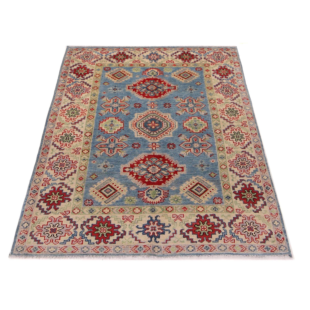 Hand Knotted Kazak Oriental Rug 3' 4" x 5' 0" - No. AL62440