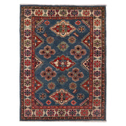 Blue Color Kazak Rug 3' 11" x 5' 9" - No. AL58704
