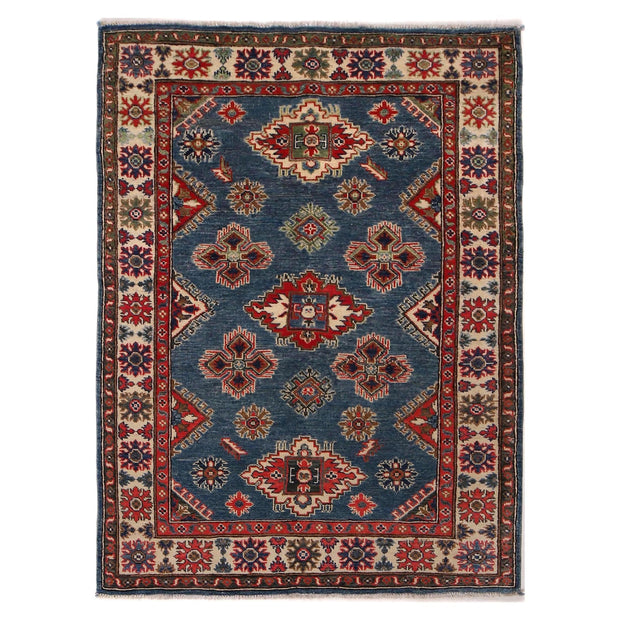 Blue Color Kazak Rug 3' 11" x 5' 9" - No. AL58704