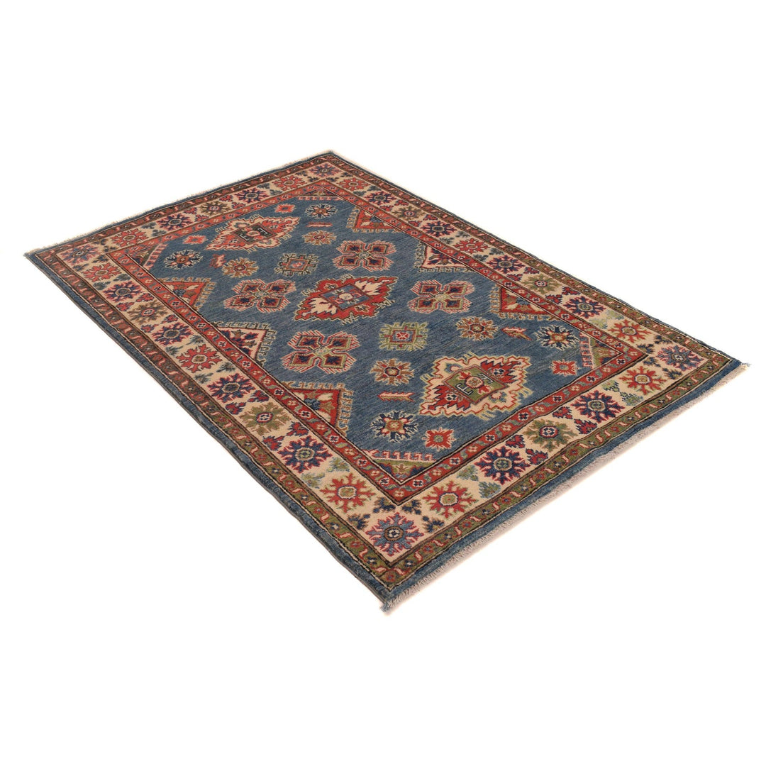 Blue Color Kazak Rug 3' 11" x 5' 9" - No. AL58704