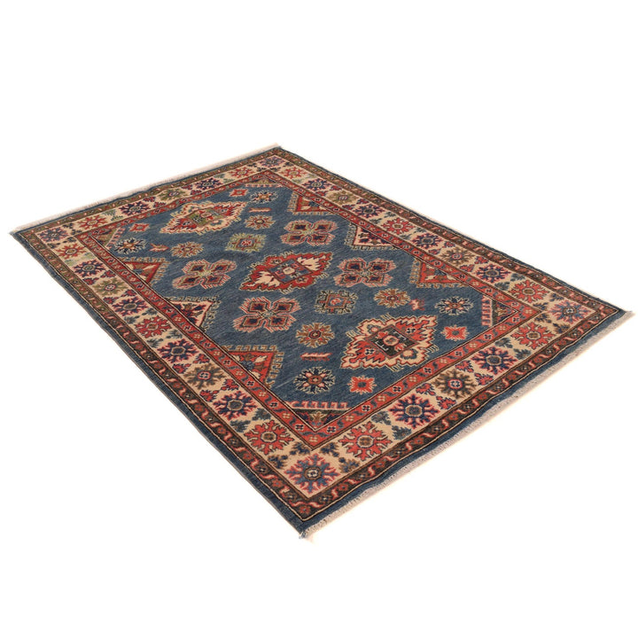 Blue Color Kazak Rug 3' 11" x 5' 9" - No. AL58704