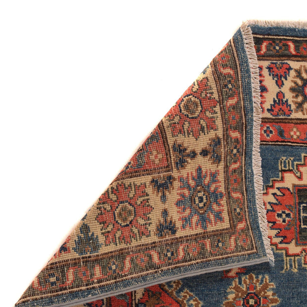 Blue Color Kazak Rug 3' 11" x 5' 9" - No. AL58704